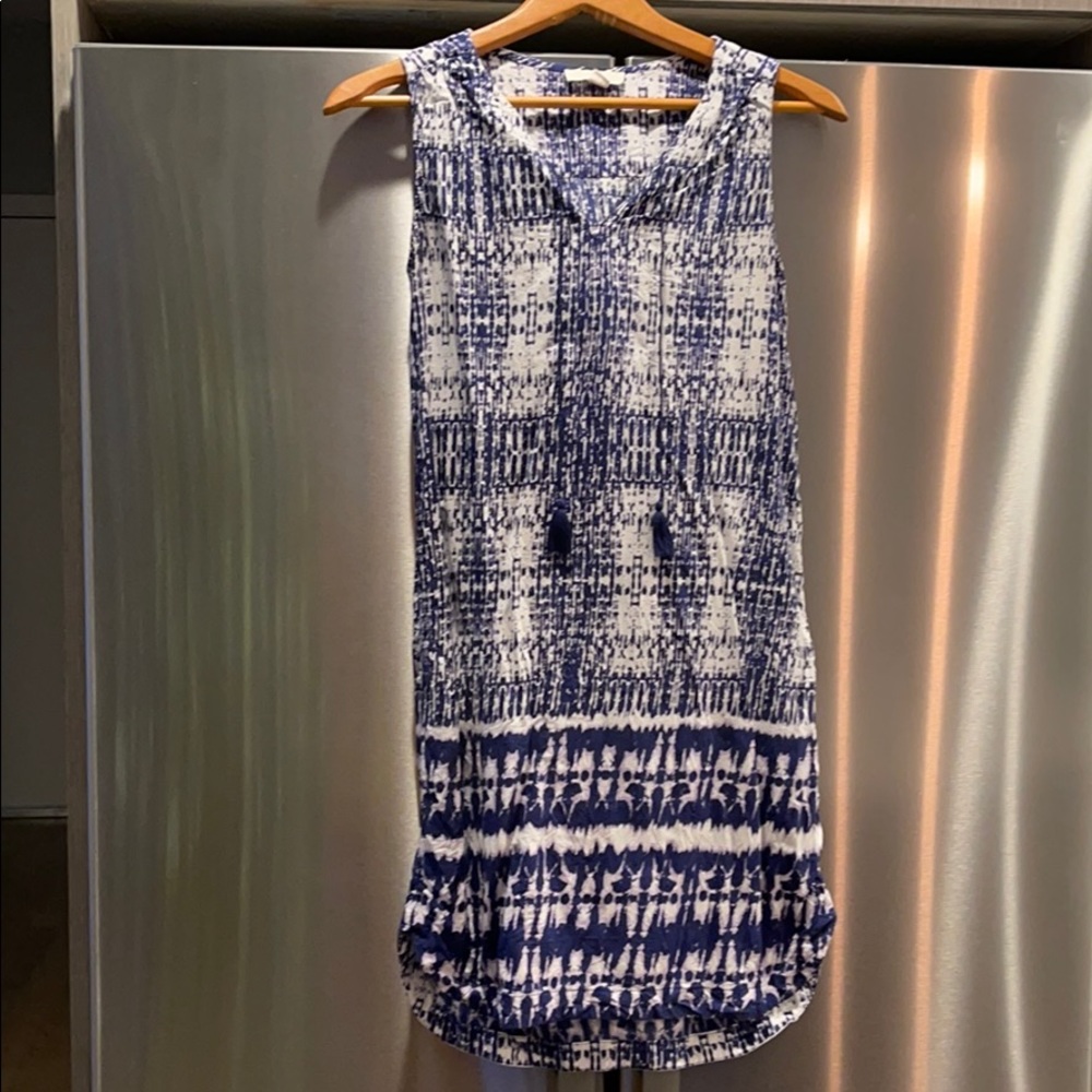 Adorable tie dye print shirt dress